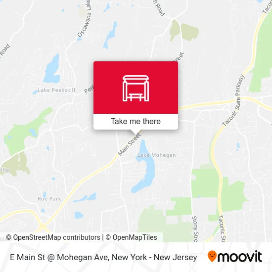 E Main St @ Mohegan Ave map