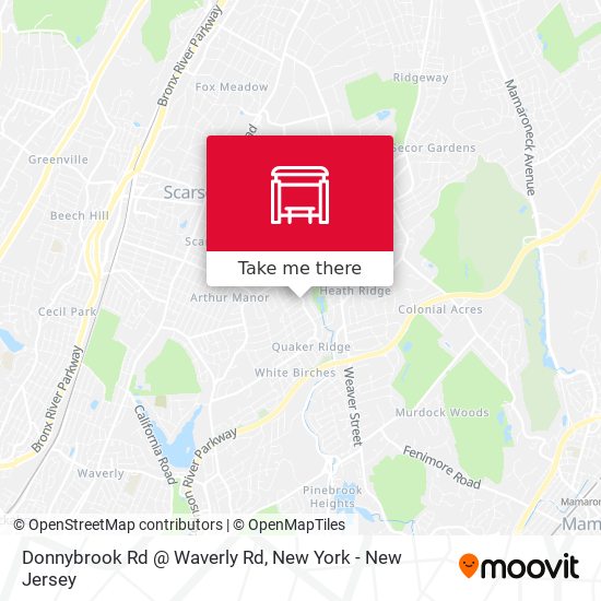 Mapa de Donnybrook Rd @ Waverly Rd