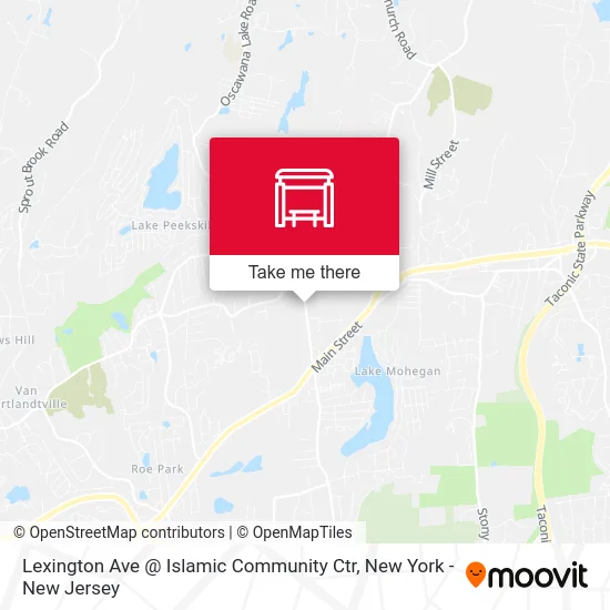 Lexington Ave @ Islamic Community Ctr map