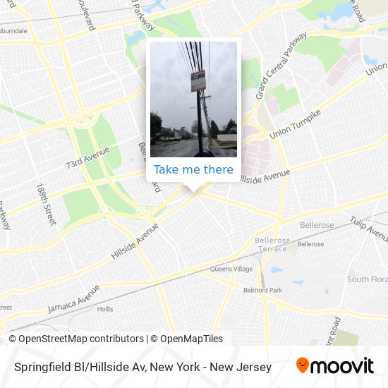Mapa de Springfield Bl/Hillside Av