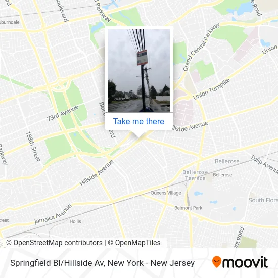 Springfield Bl/Hillside Av map