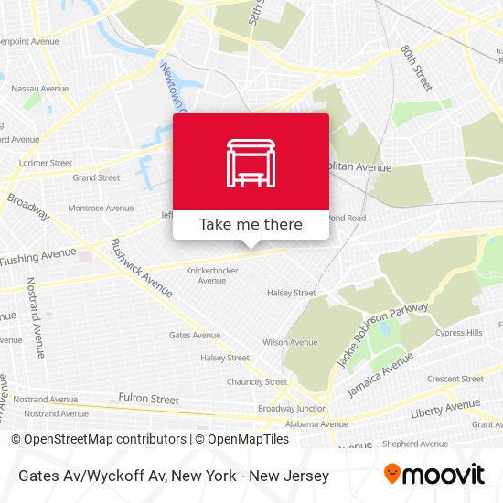 Gates Av/Wyckoff Av map