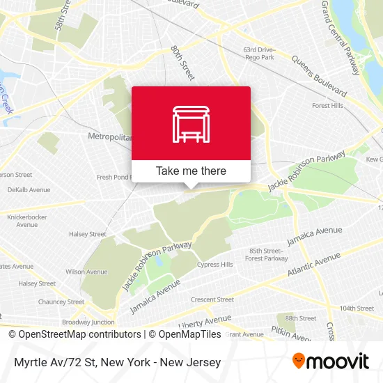 Myrtle Av/72 St map