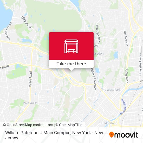 William Paterson U Main Campus map