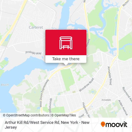 Mapa de Arthur Kill Rd/West Service Rd