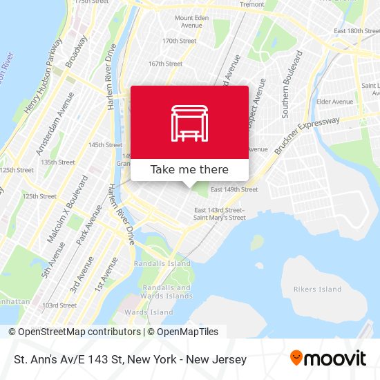 Mapa de St. Ann's Av/E 143 St