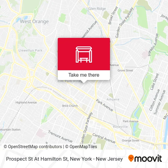 Prospect St At Hamilton St map