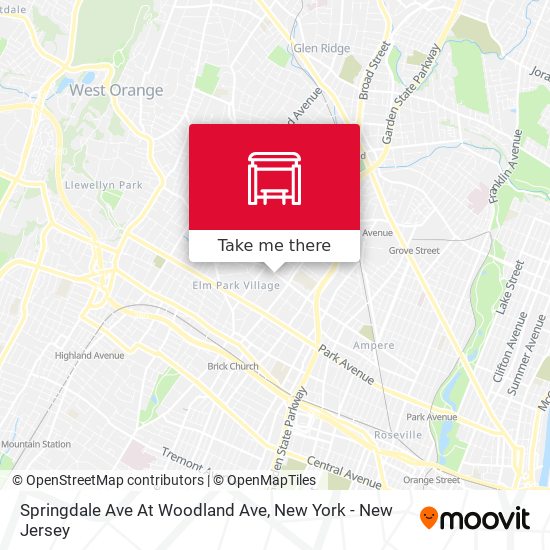 Springdale Ave At Woodland Ave map