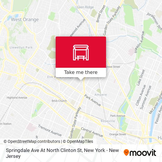 Springdale Ave At North Clinton St map