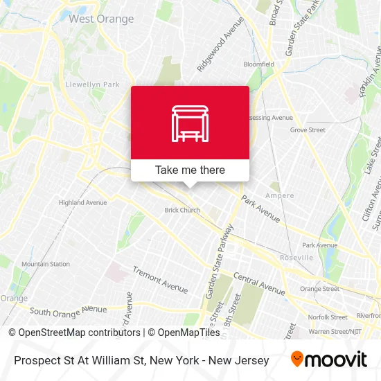 Prospect St At William St map
