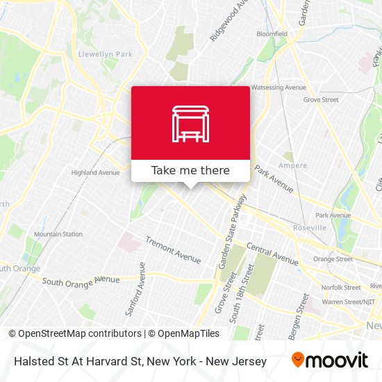 Mapa de Halsted St At Harvard St