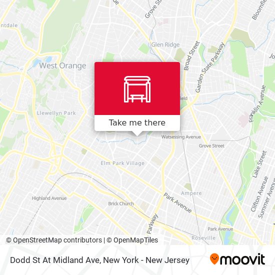 Dodd St At Midland Ave map