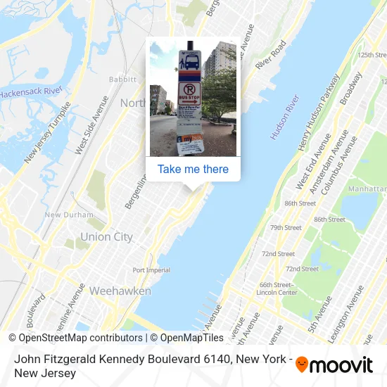 John Fitzgerald Kennedy Boulevard 6140 map