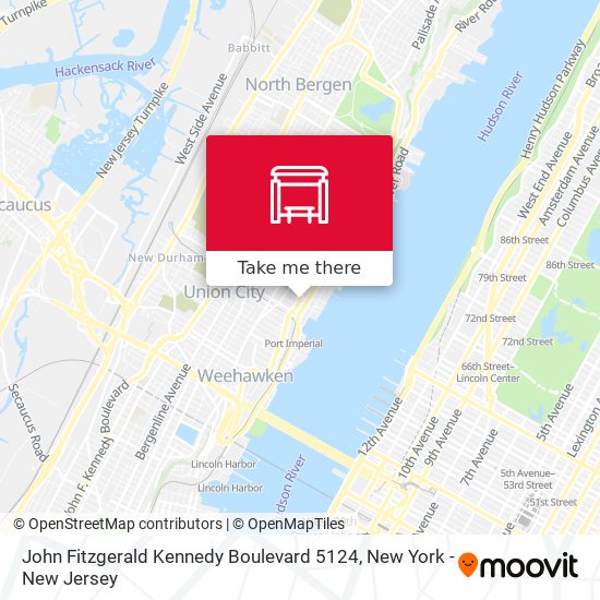 John Fitzgerald Kennedy Boulevard 5124 map