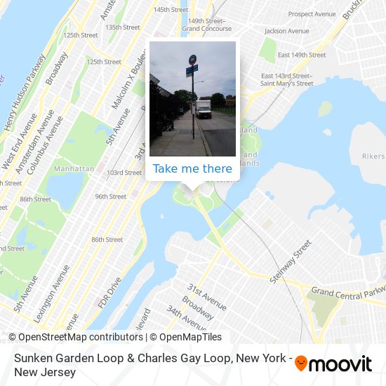 Sunken Garden Loop & Charles Gay Loop map