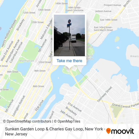 Sunken Garden Loop & Charles Gay Loop map