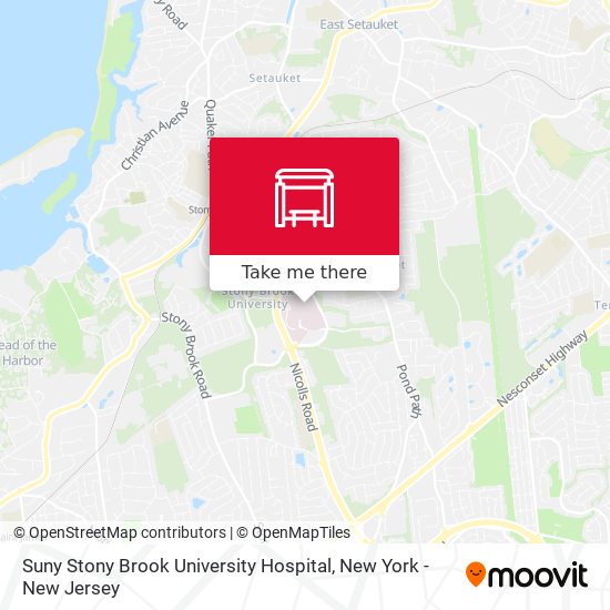 Mapa de Suny Stony Brook University Hospital