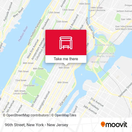 96th Street map