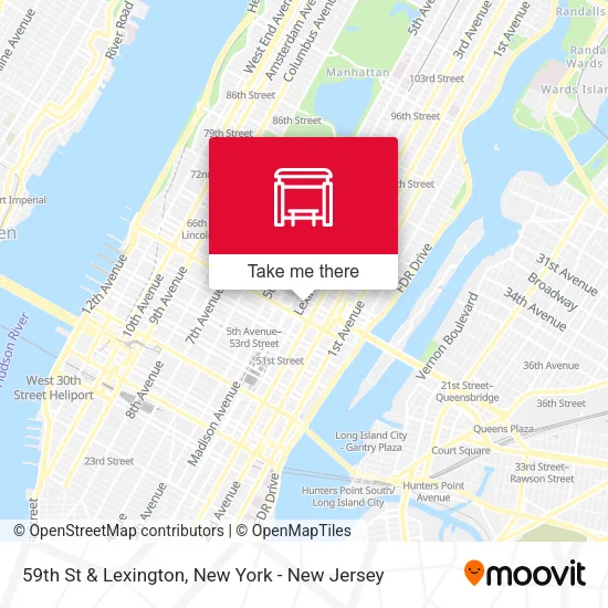 59th St & Lexington map
