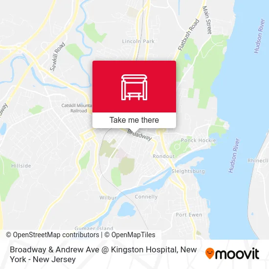 Broadway & Andrew Ave @ Kingston Hospital map