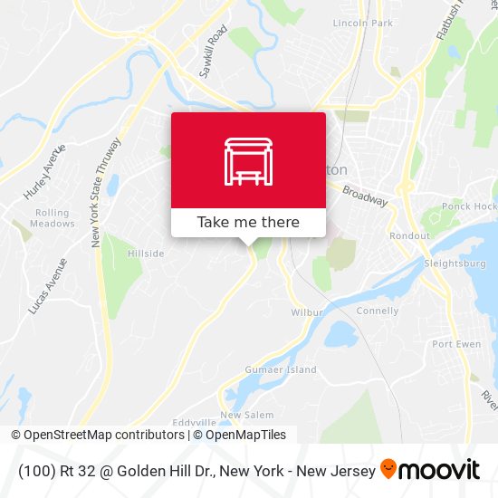 Mapa de (100) Rt 32 @ Golden Hill Dr.