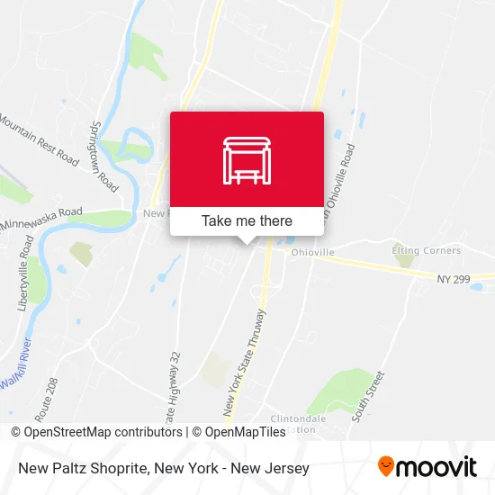 New Paltz Shoprite map