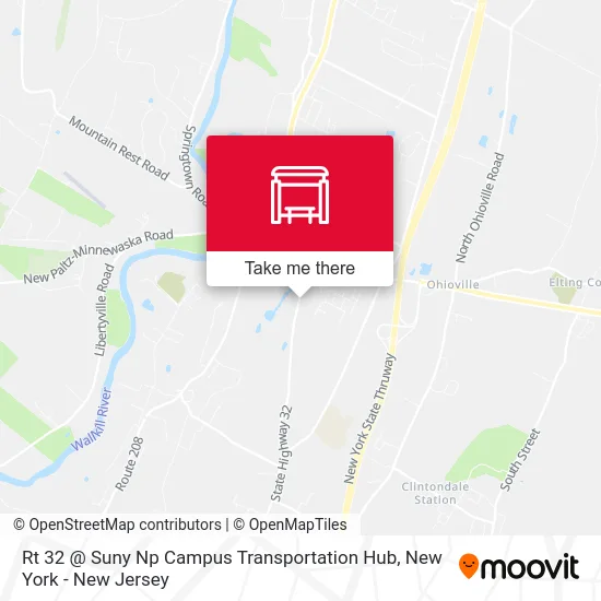 Rt 32 @ Suny Np Campus Transportation Hub map