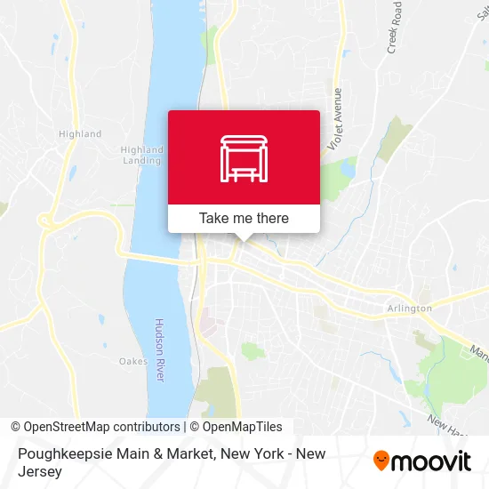 Poughkeepsie Main & Market map