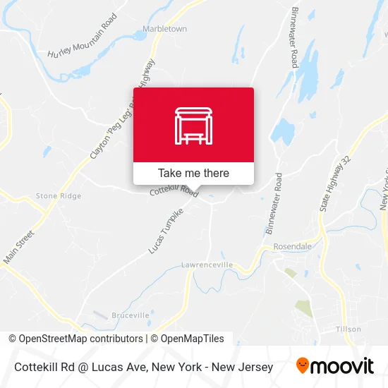 Cottekill Rd @ Lucas Ave map