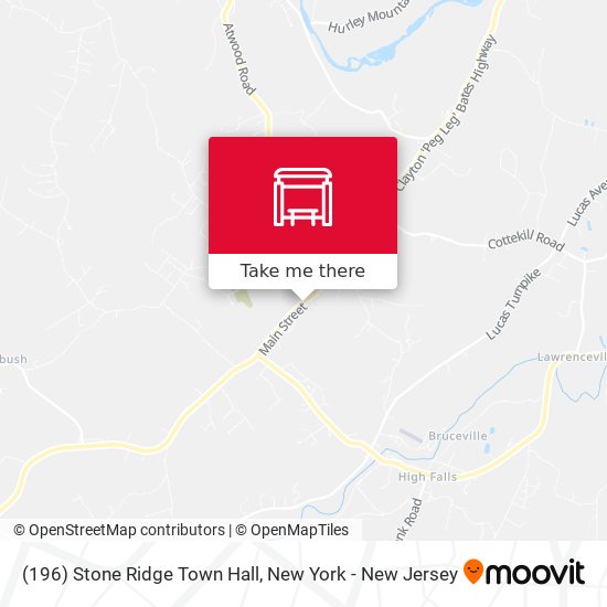 (196) Stone Ridge Town Hall map
