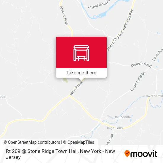 Rt 209 @ Stone Ridge Town Hall map