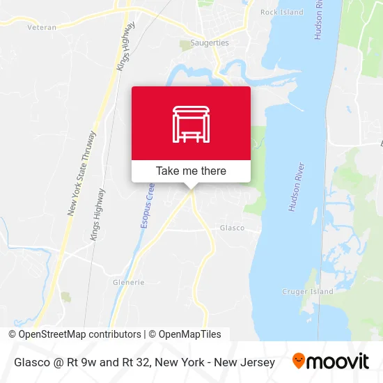 Glasco @ Rt 9w and Rt 32 map