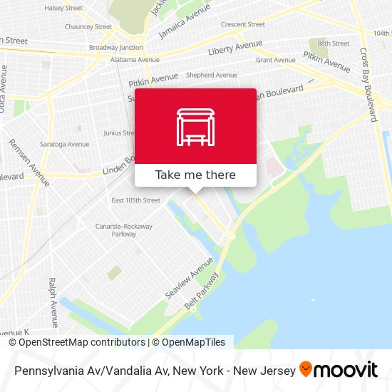 Pennsylvania Av/Vandalia Av map