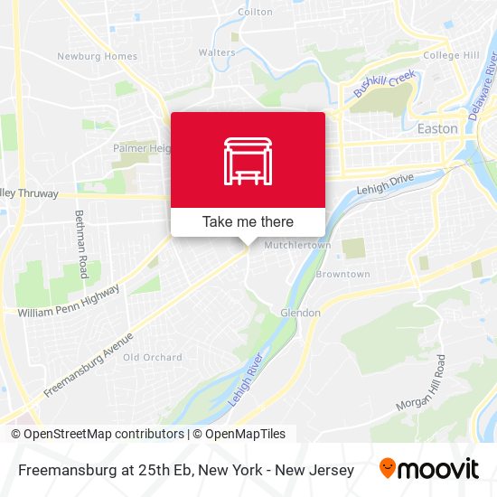 Mapa de Freemansburg at 25th Eb