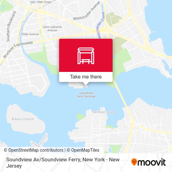 Soundview Av/Soundview Ferry map