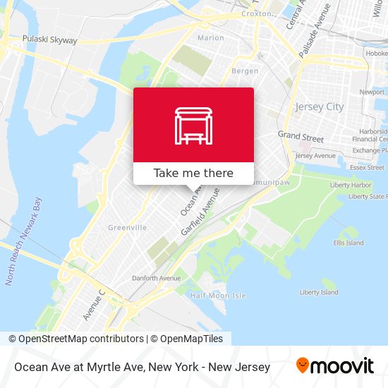 Mapa de Ocean Ave at Myrtle Ave