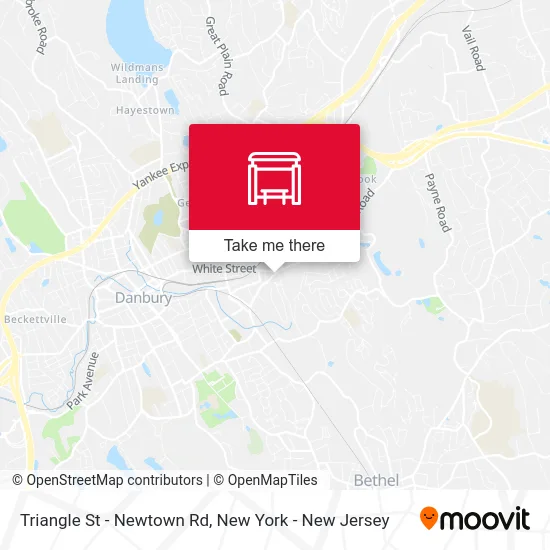 Triangle St - Newtown Rd map