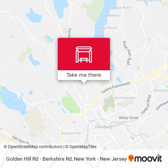 Golden Hill Rd - Berkshire Rd map
