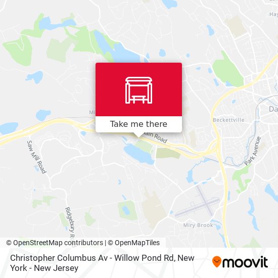 Christopher Columbus Av - Willow Pond Rd map