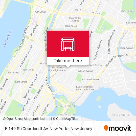 E 149 St/Courtlandt Av map
