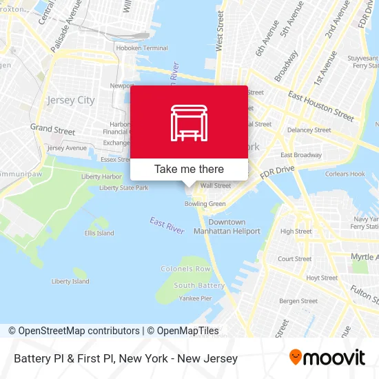 Battery Pl & First Pl map