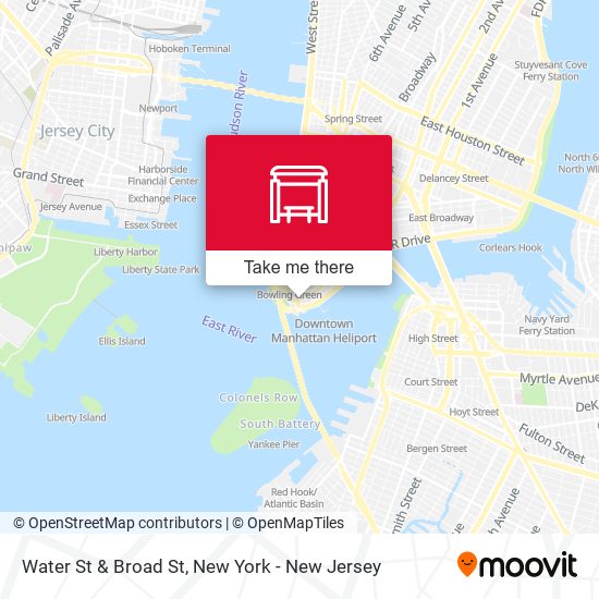 Mapa de Water St & Broad St