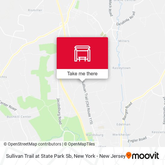 Sullivan Trail at State Park Sb map