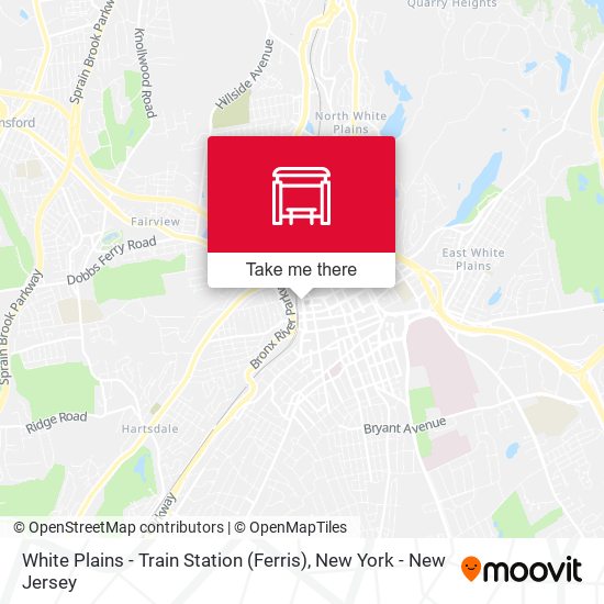 White Plains - Train Station (Ferris) map