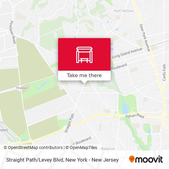 Mapa de Straight Path/Levey Blvd