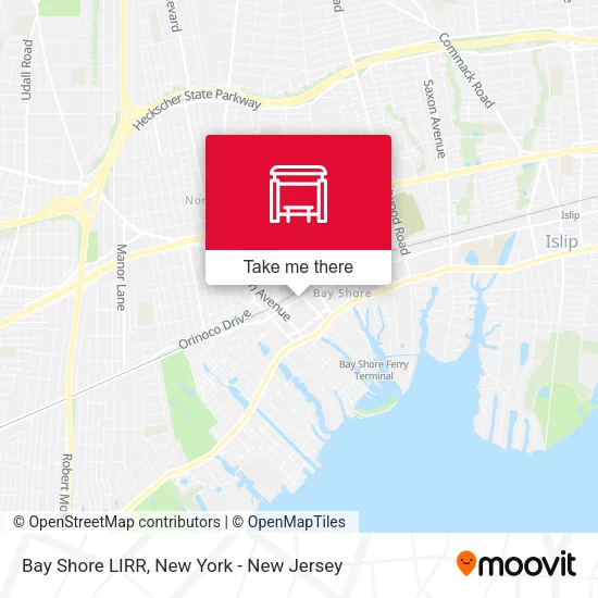 Bay Shore LIRR map