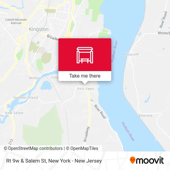 Rt 9w & Salem St map