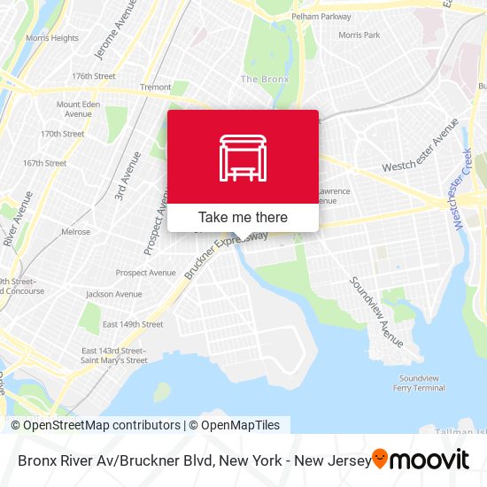 Mapa de Bronx River Av/Bruckner Blvd