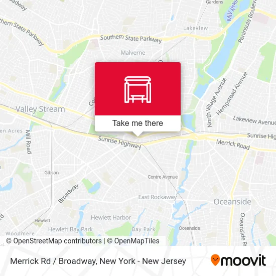 Merrick Rd / Broadway map