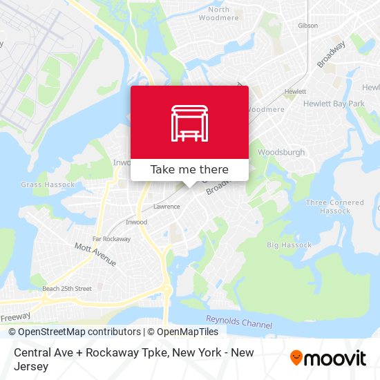 Central Ave + Rockaway Tpke map